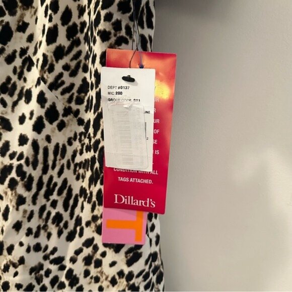 LDT Leopard Print Women's Dress Size 4 NWT - Picture 7 of 10